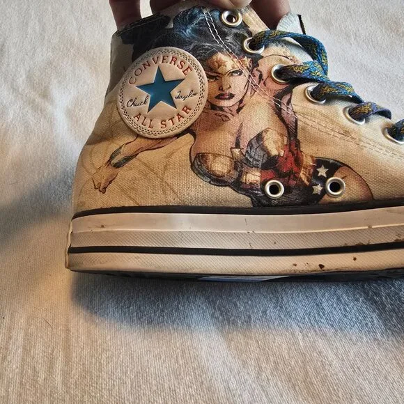 Converse Chuck Taylor All Star DC Comics Wonder Women Mens 8 Women 10 FUN! - Picture 5 of 15